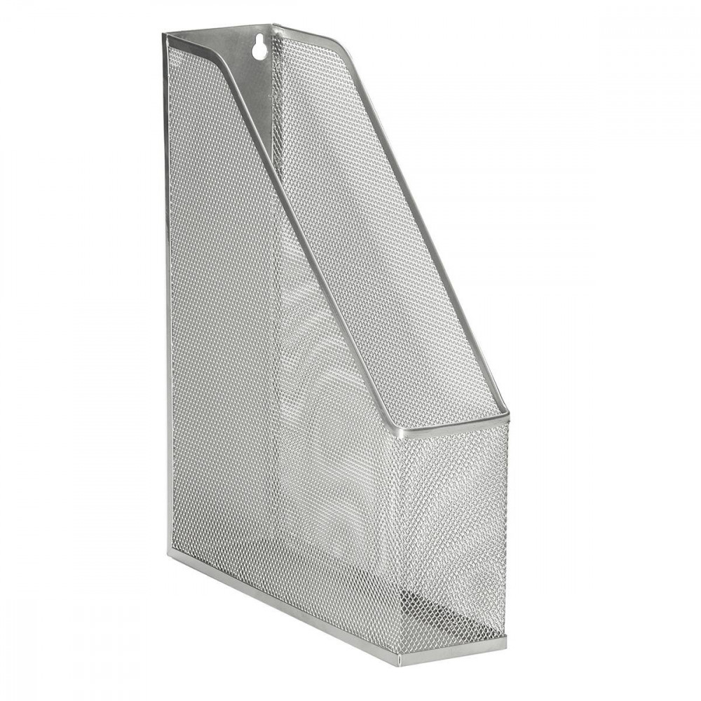MESH MAGAZINE RACK A4+ SILVER