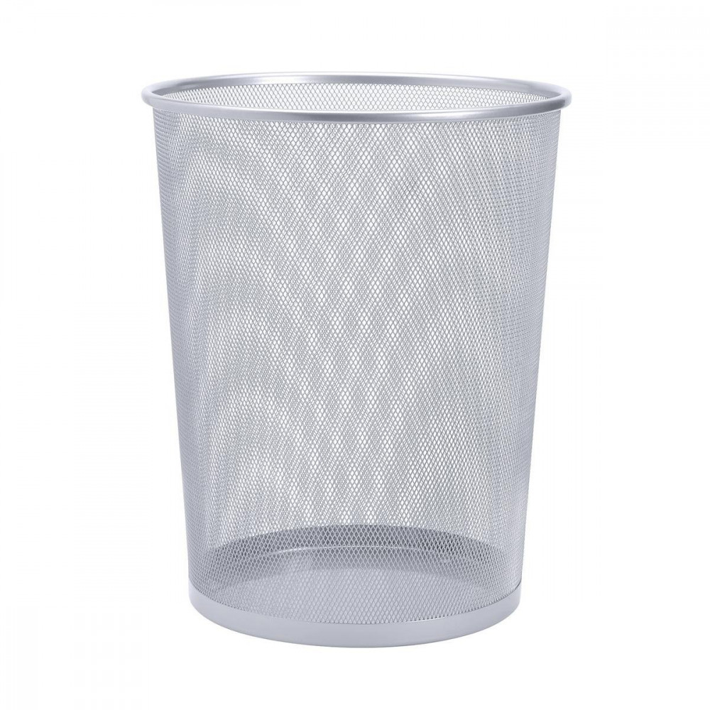 MESH WASTE BIN 20L 305X345MM SLV