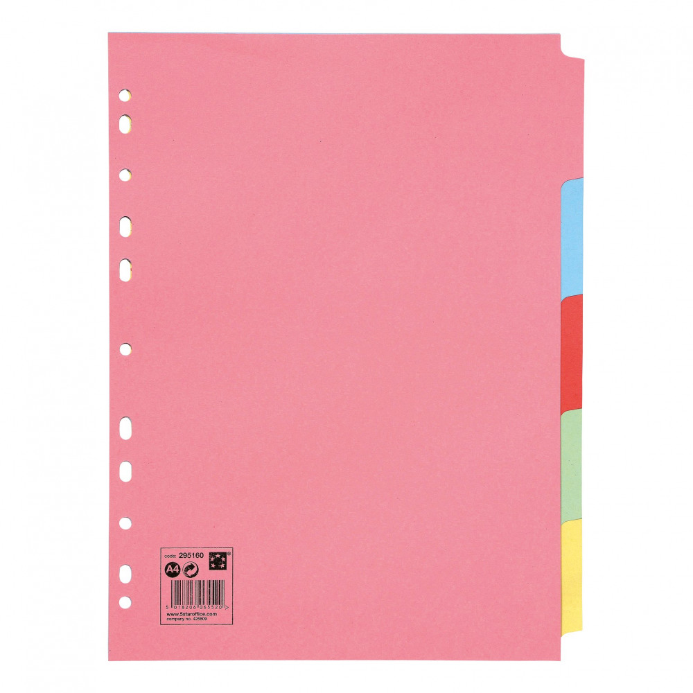 SUBJECT DIVIDER 5PART A4 AST