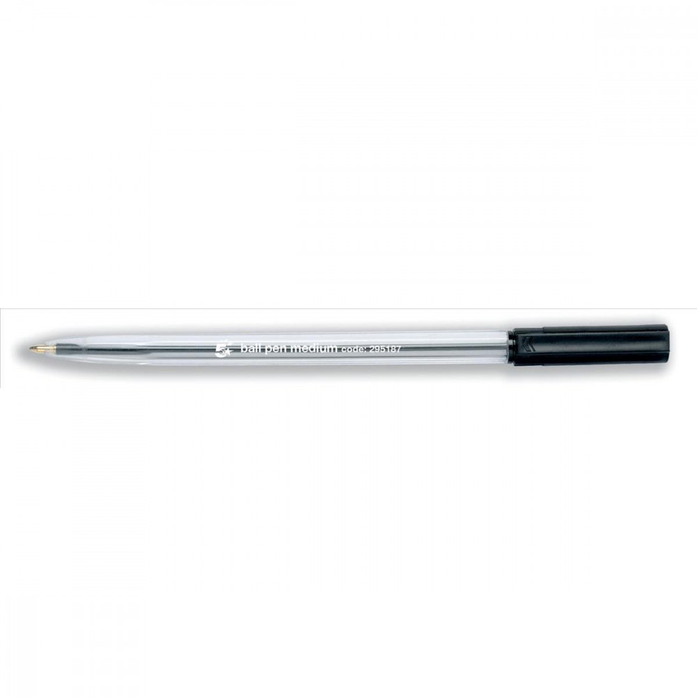 BALL PEN MEDIUM BLK PK50
