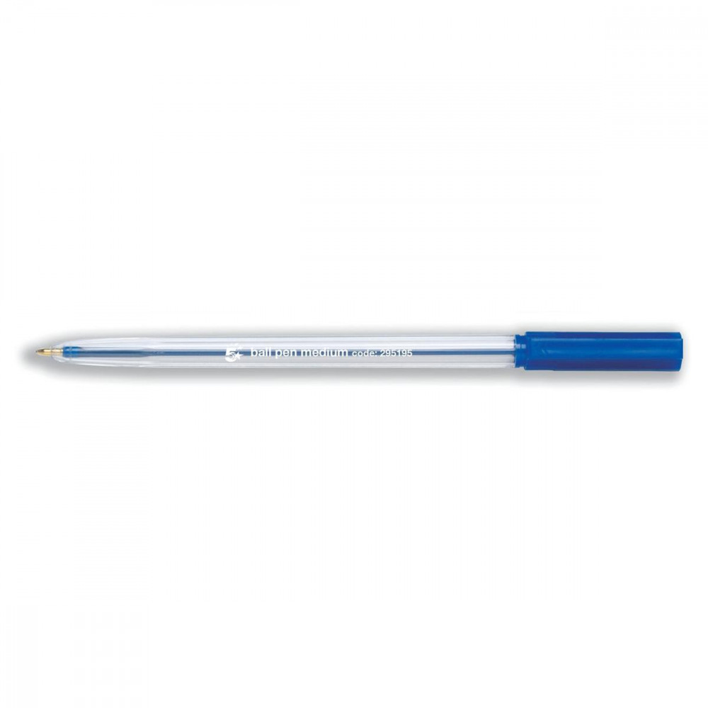 BALL PEN MEDIUM BLUE PK50