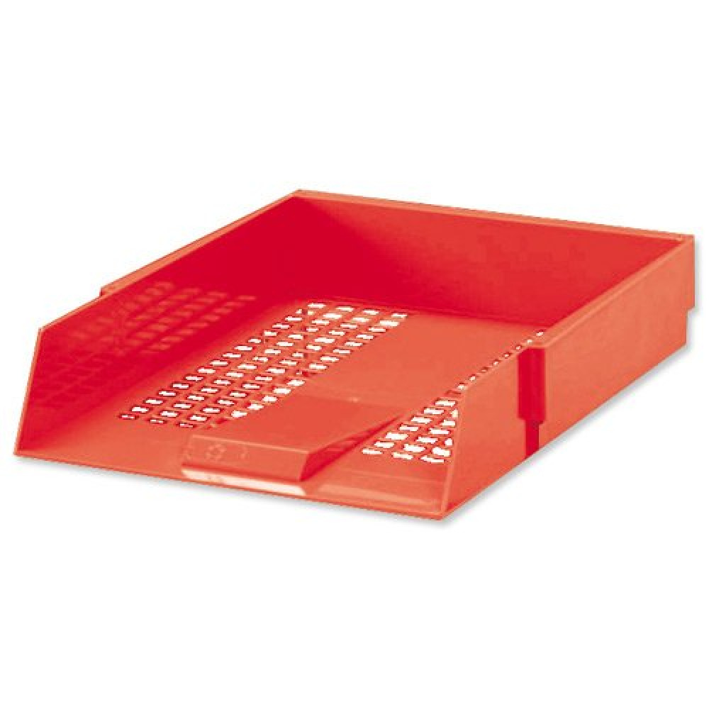 LTR TRAY HI POLYSTYRENE FC RED