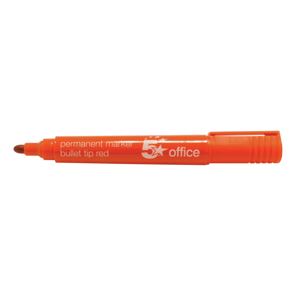 PERM MARKER SMEAR PROOF RED PK12