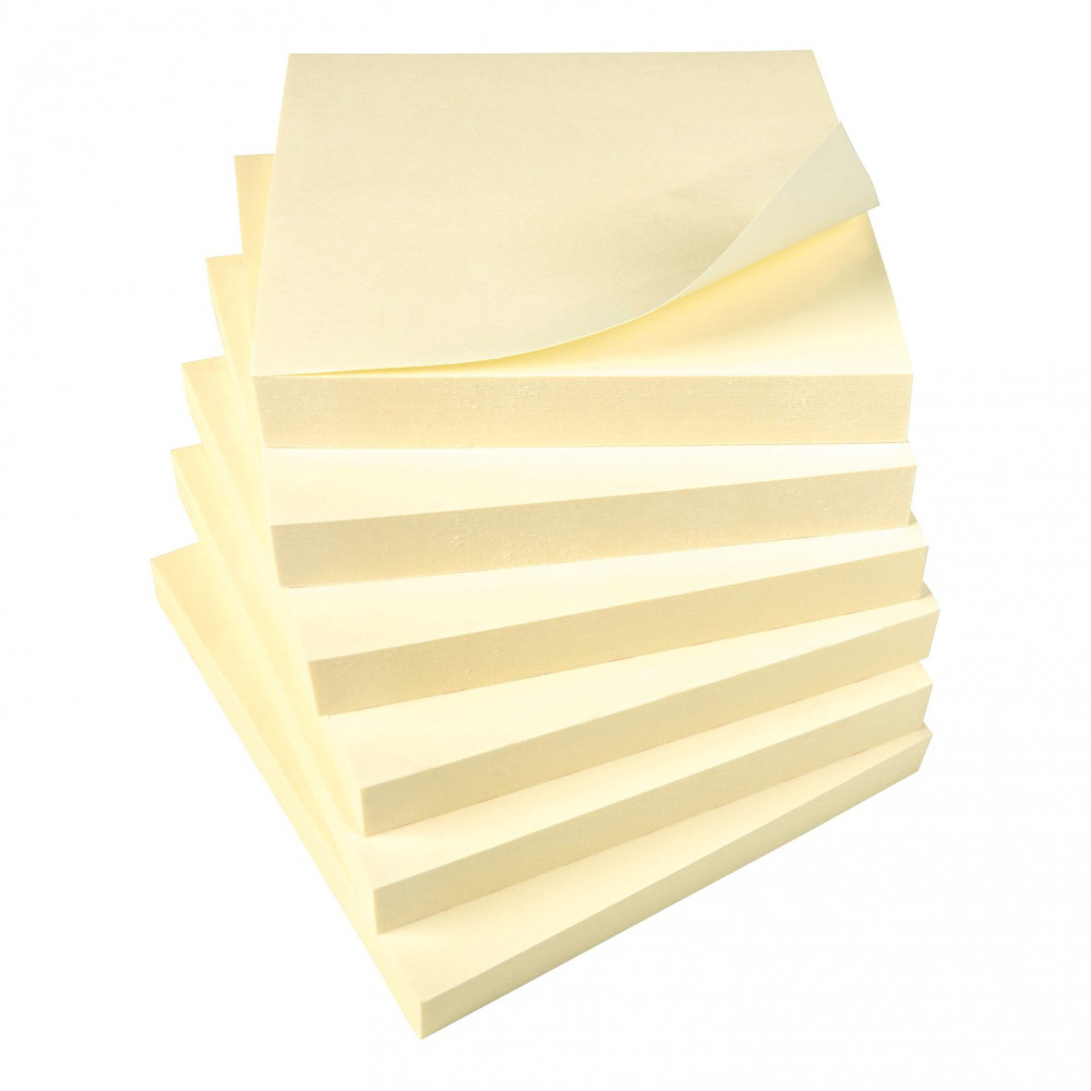 5 STAR REPB 76X76MM YLW PK12