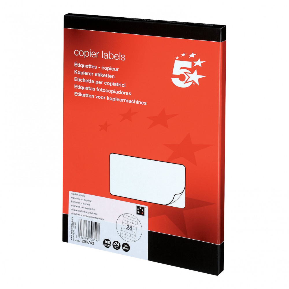 MPPS LABELS 70X37MM WHT PK2400