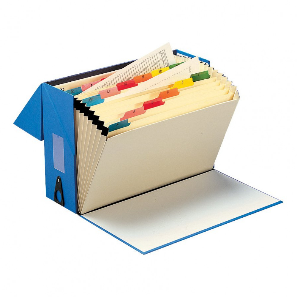 EXPANDING BOX FILE A-Z FC BLUE