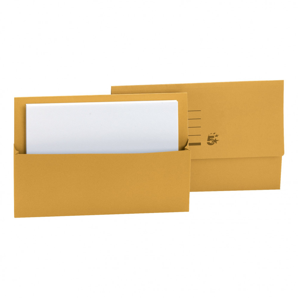 DOCUMENT WALLET FC YLW PK50