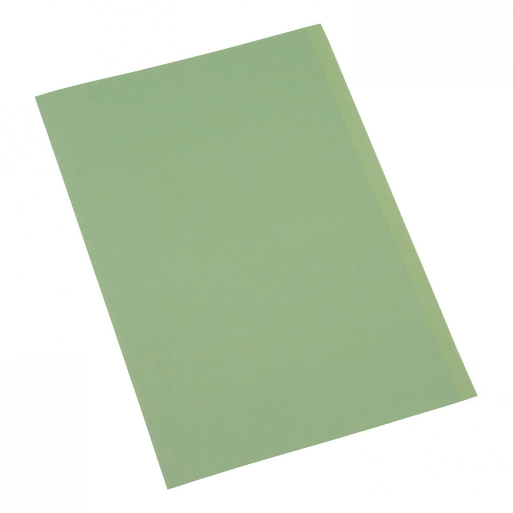SQ CUT FOLDER 250GSM FC GRN PK100