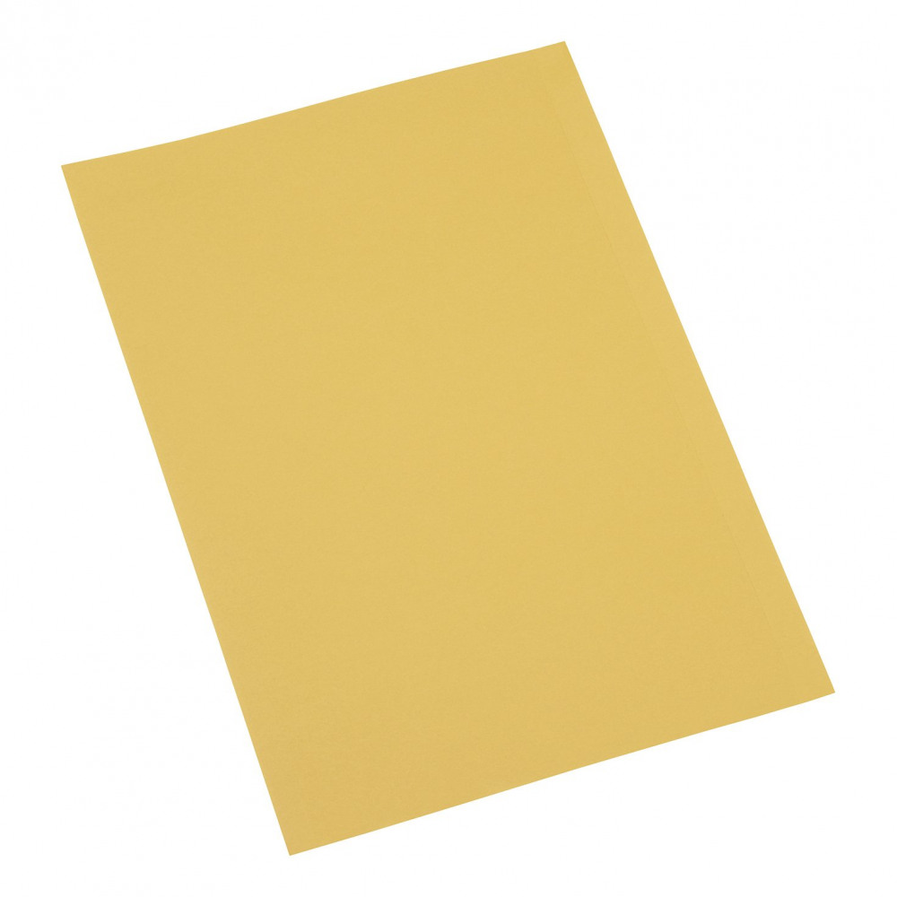 SQ CUT FOLDER 250GSM FC YLW PK100