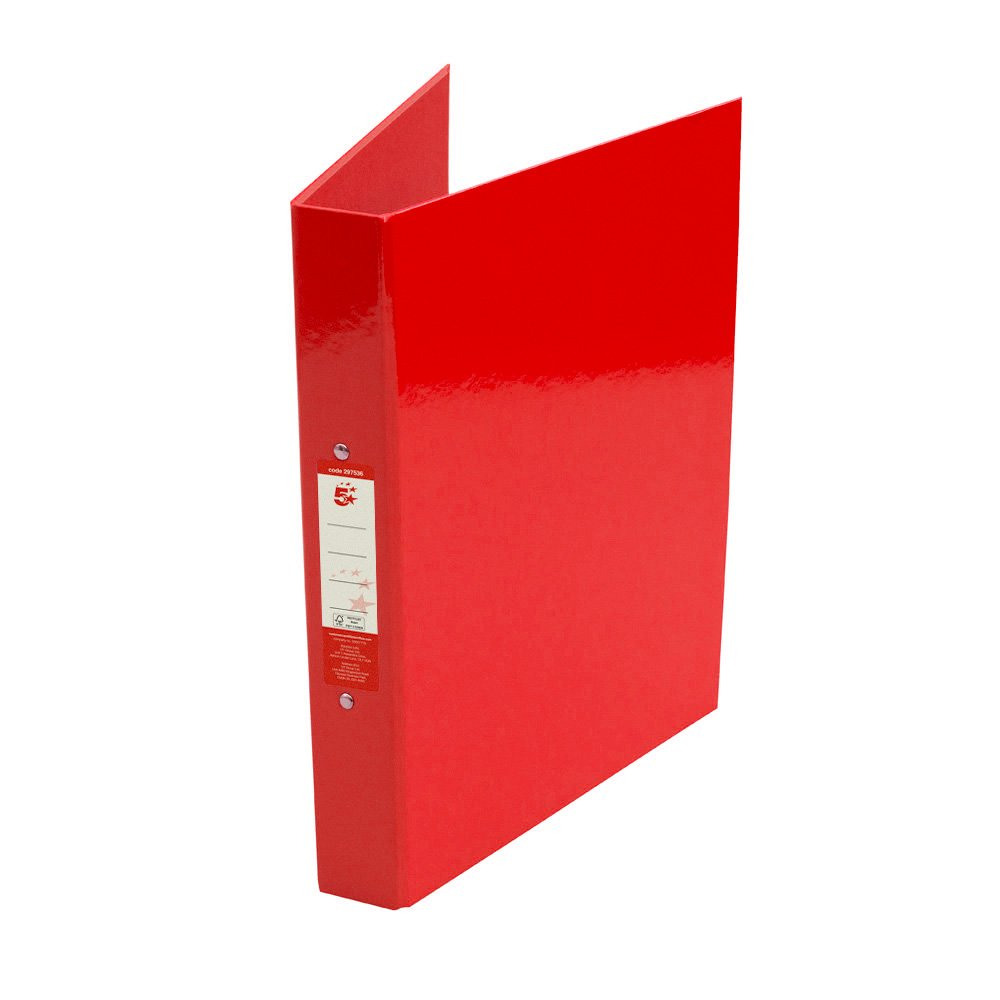 2 O-RING BINDER A4 RED PK10