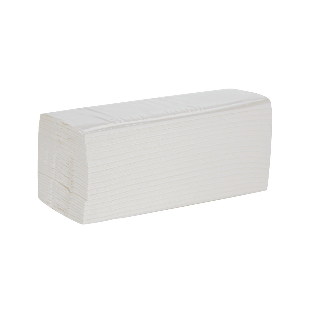 2WORK HND TOWEL 2PLY Z-FD WHT PK2250