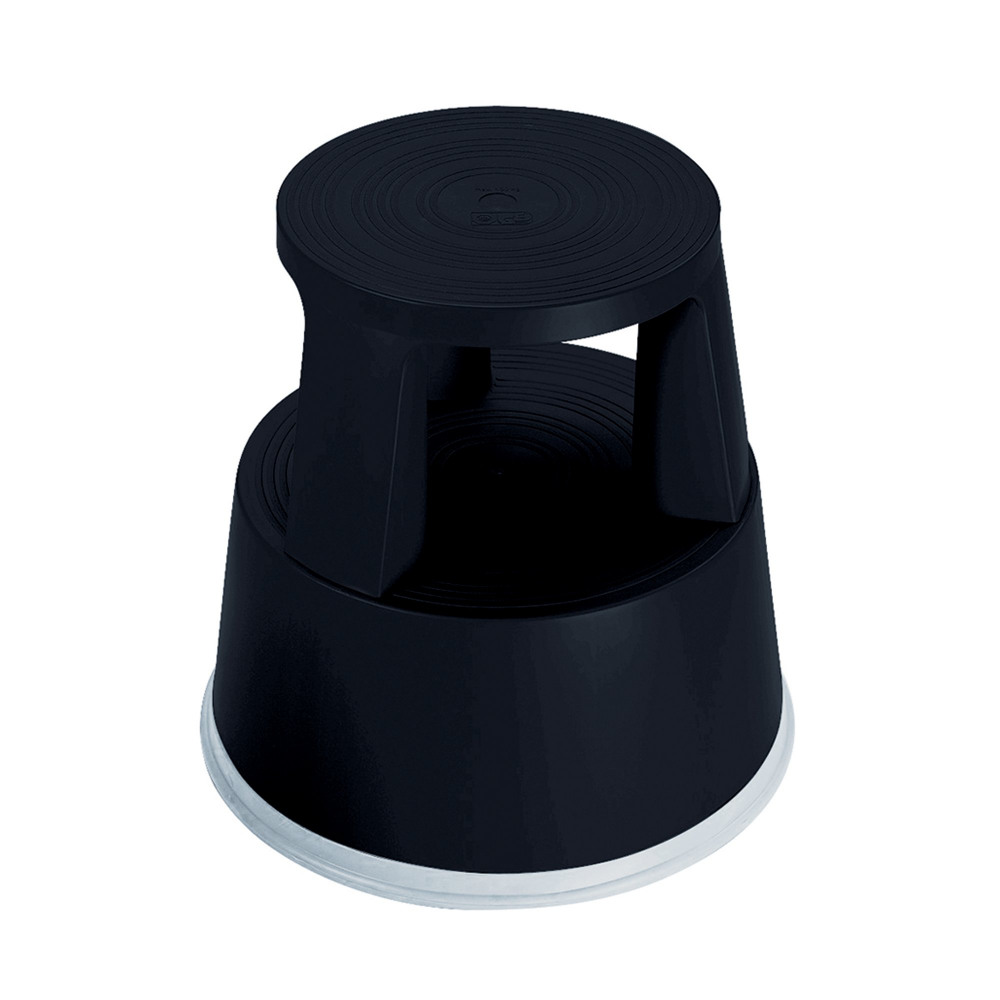 2WORK PLASTIC STEP STOOL BLACK