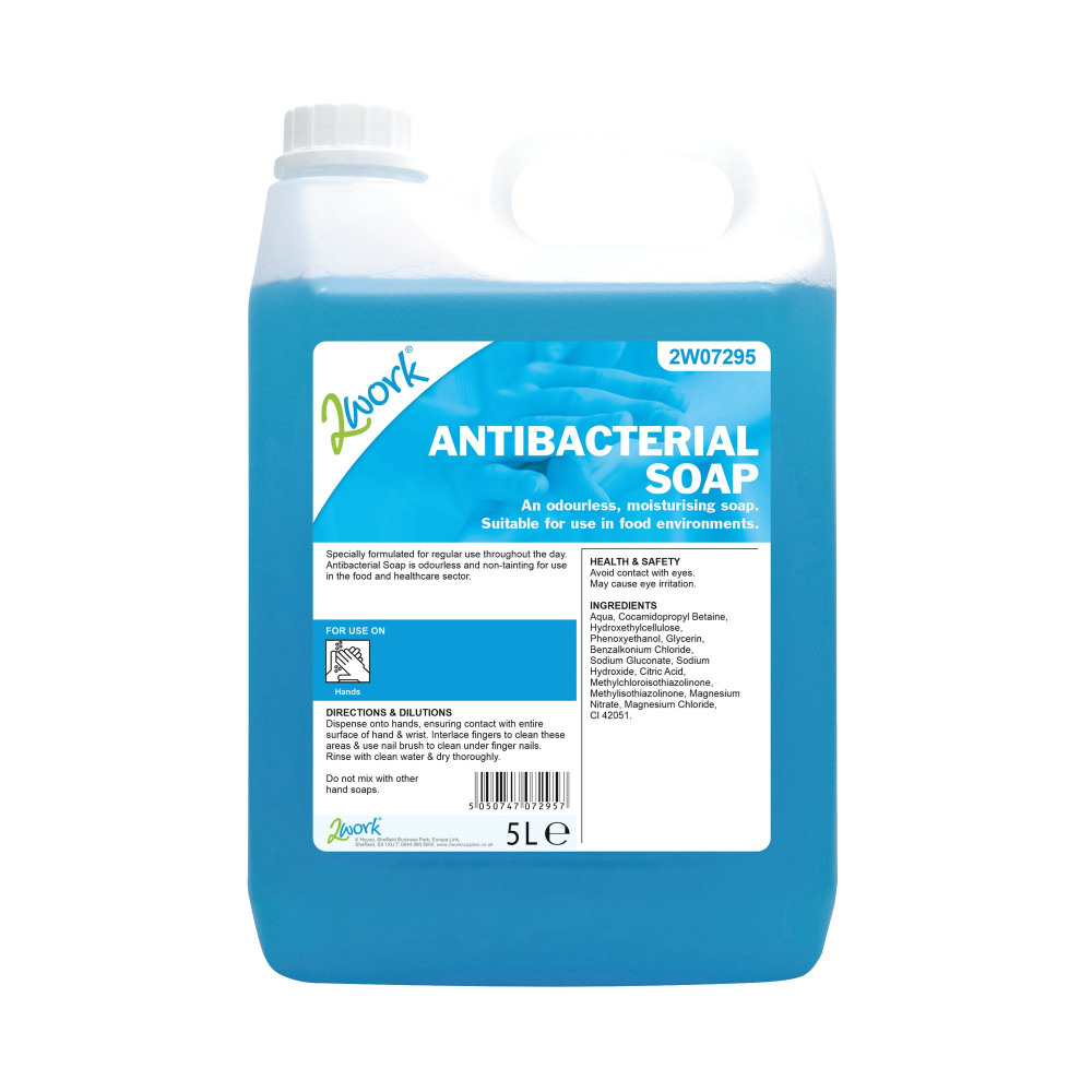2WORK ANTIBACTERIAL SOAP 5 LITRES