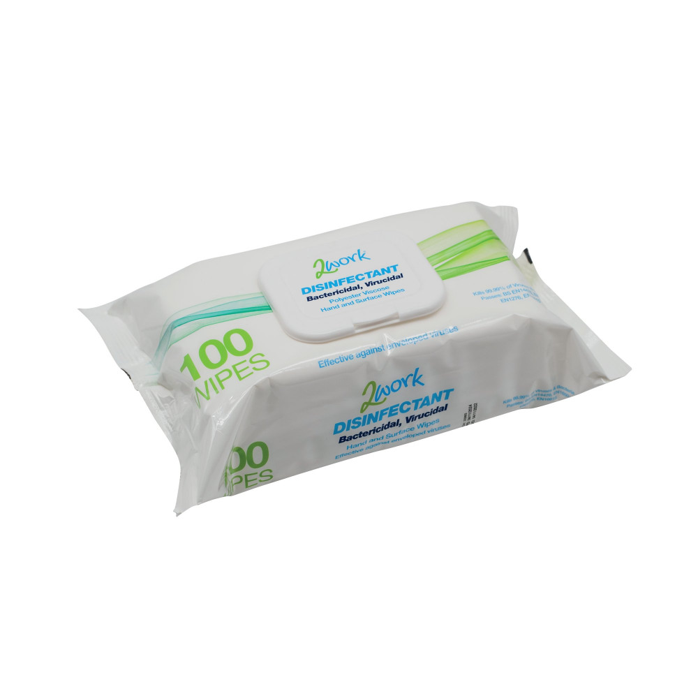 2WORK VIRICIDAL WIPES PK100