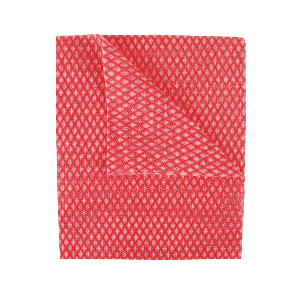 2WORK ECONOMY CLOTHS RED PK50