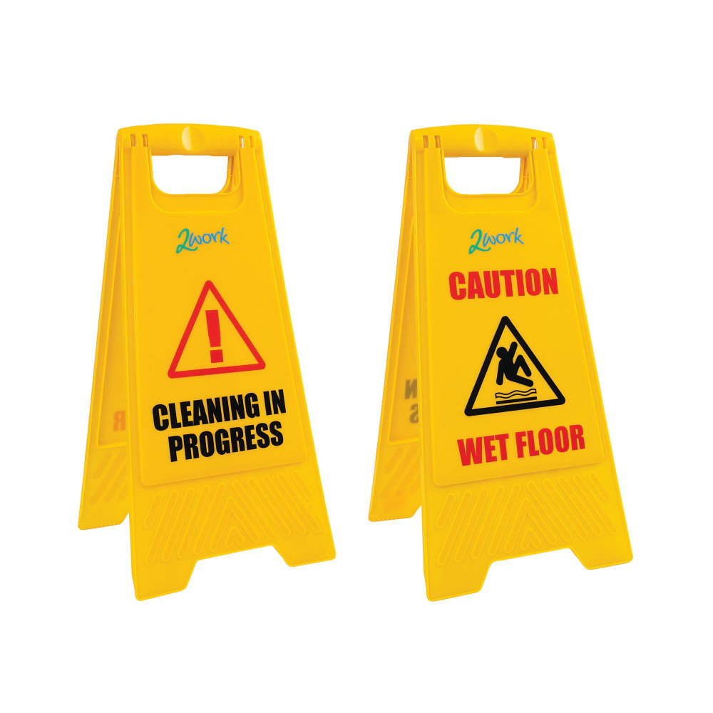 2WORK RECYCLED WET FLOOR SIGN