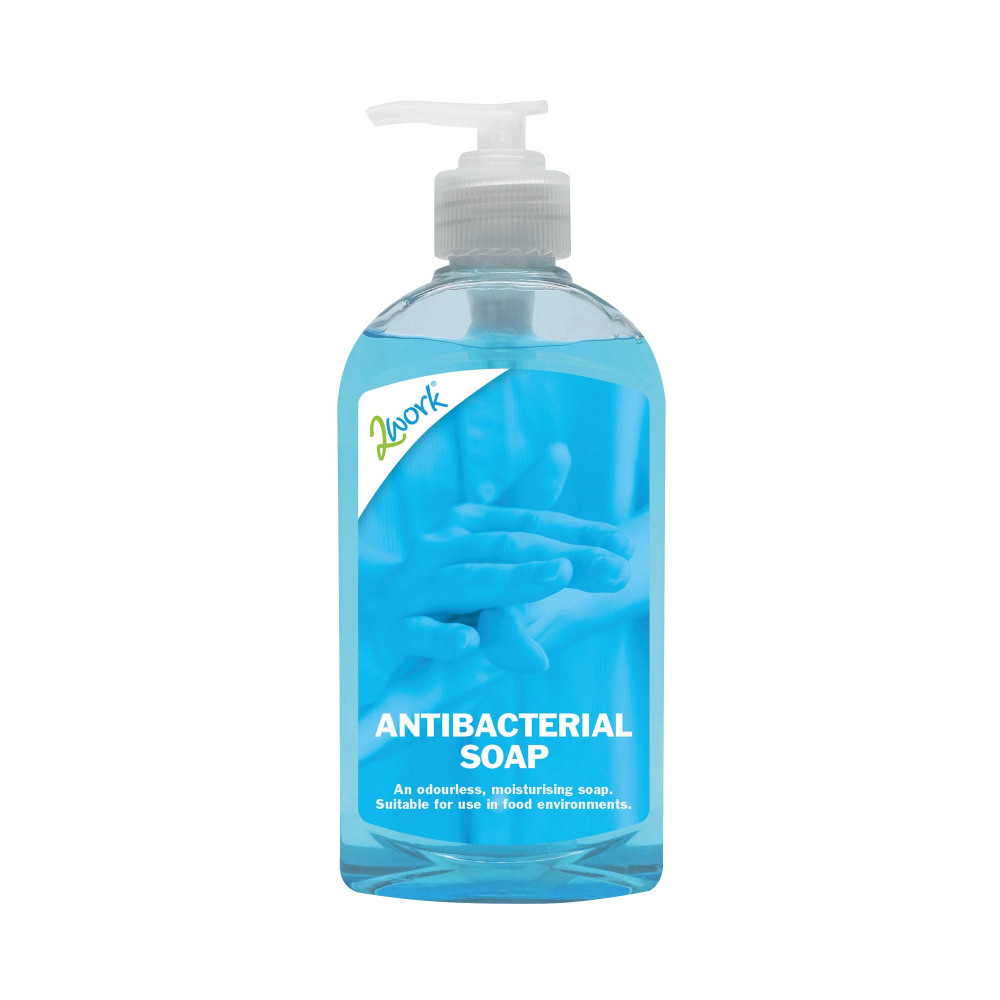 2WORK ANTIBACTERIAL SOAP 300ML PK6