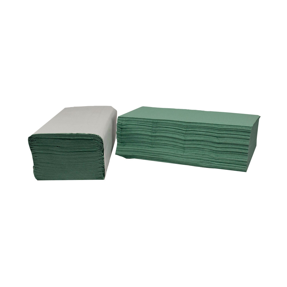 2WORK 1PLY VFLD 190X250MM GRN PK3600