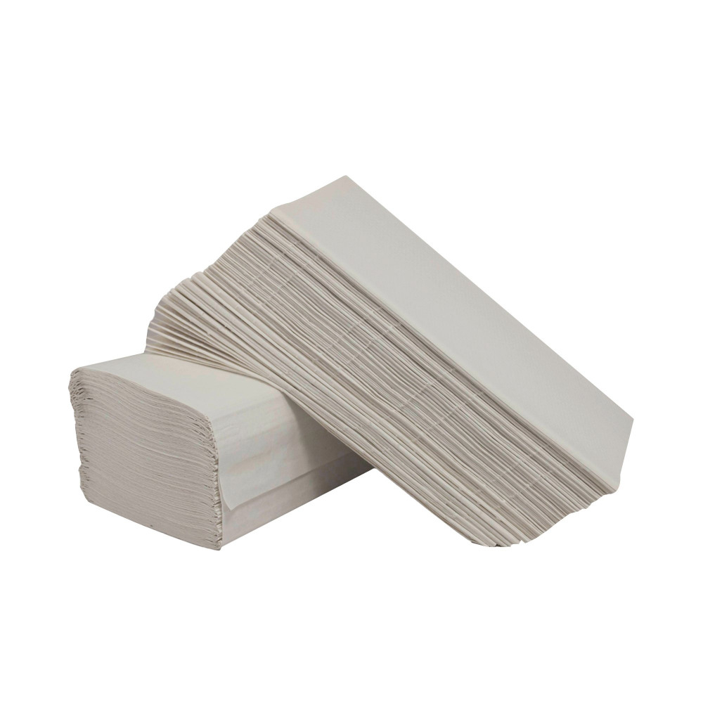 2WORK IFOLD HAND TWL 1PLY WHT PK3600