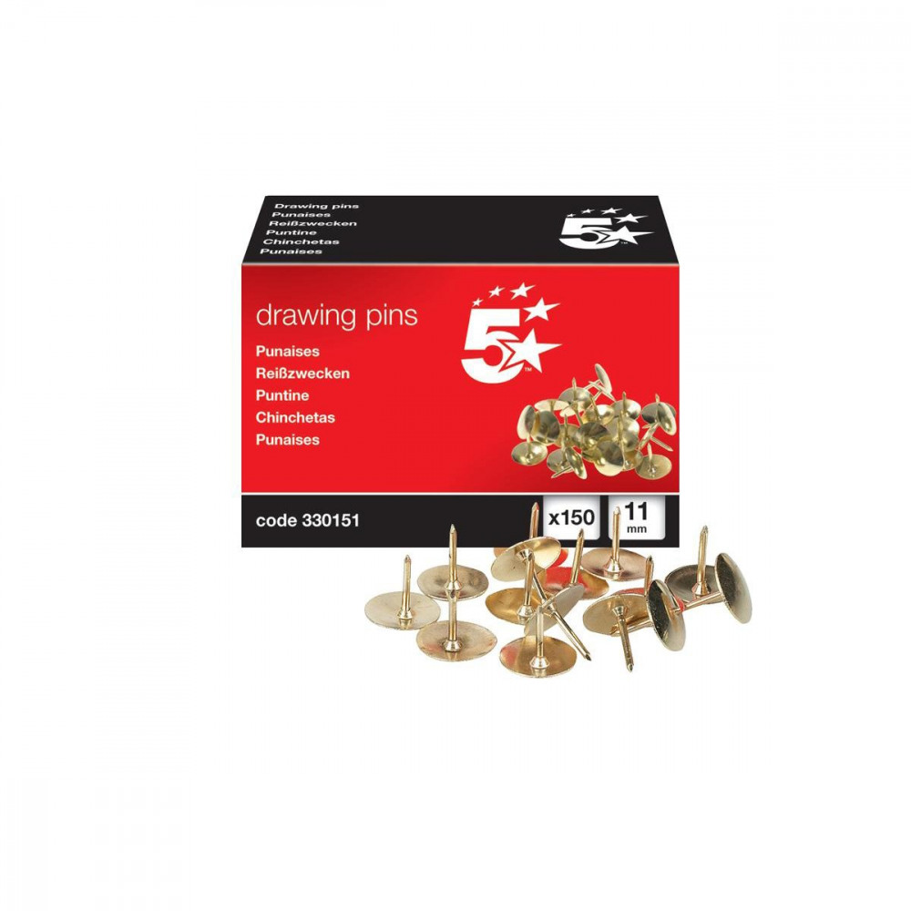BRASS DRAWING PIN 11MM 150S P10