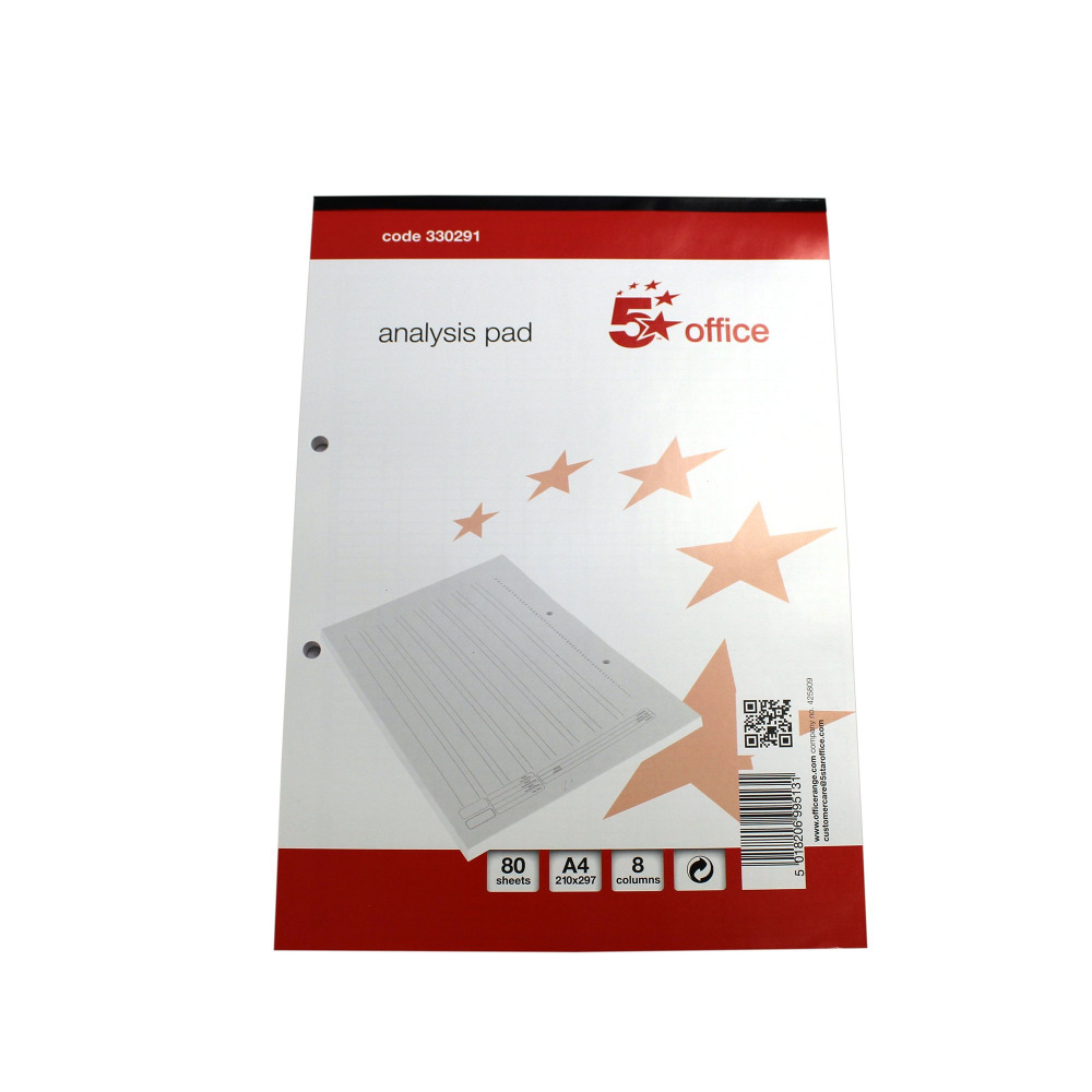ANALYSIS PAD 8 CASH COLUMN 80 SH A4