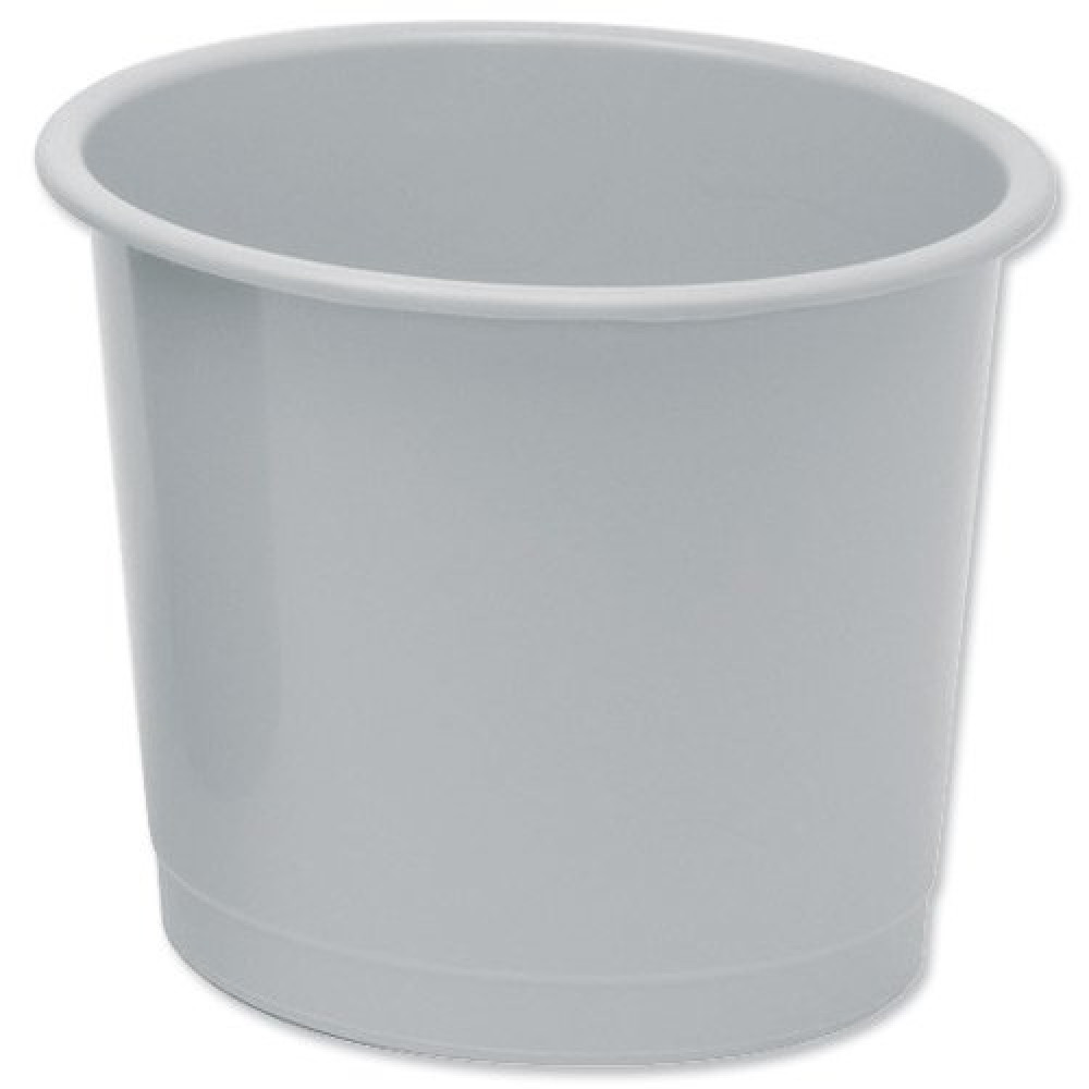 WASTE BIN 14 LITRE 304X254MM GREY