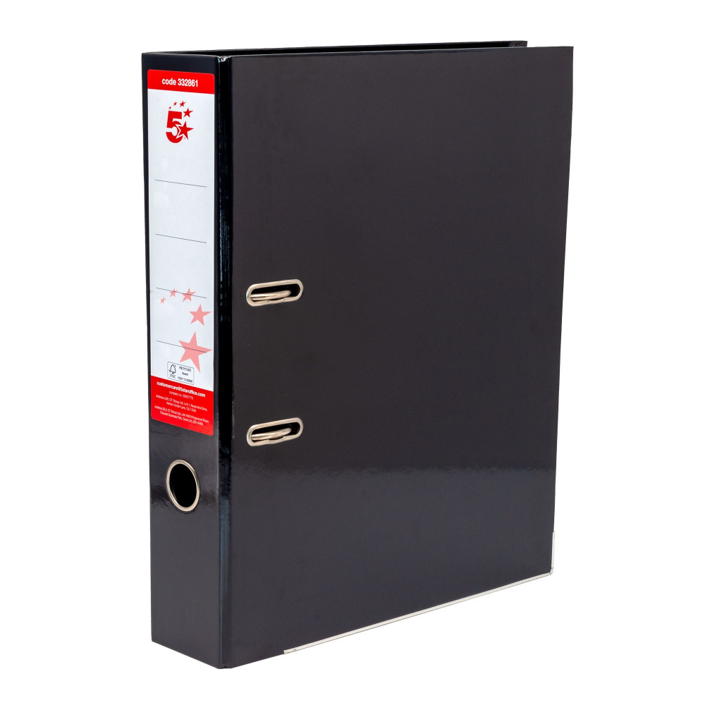 LEVER ARCH FILE FC BLK PK10