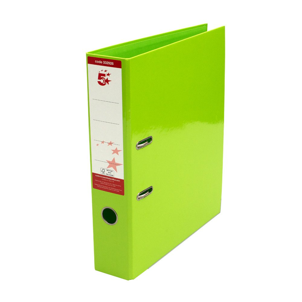 LEVER ARCH FILE FC GREEN PK10