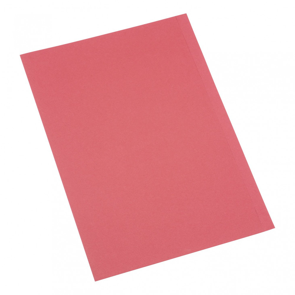 SQ CUT FOLDER 180GSM FC RED PK100
