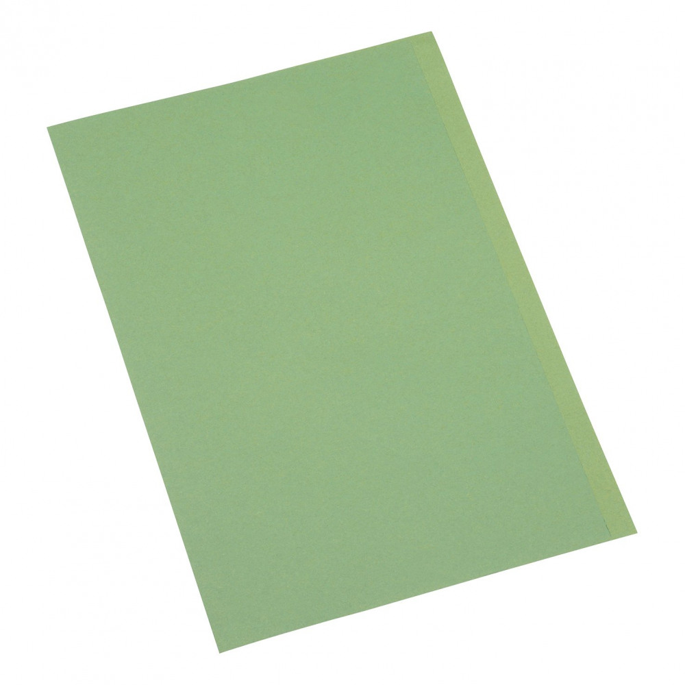 SQ CUT FOLDER 180GSM FC GRN PK100