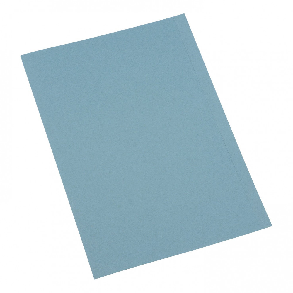 SQ CUT FOLDER 250GSM A4 BLUE PK100