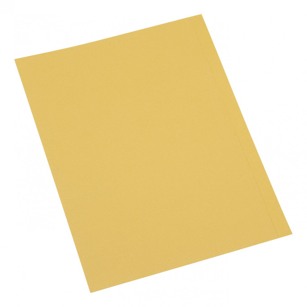 SQ CUT FOLDER 250GSM A4 YLW PK100