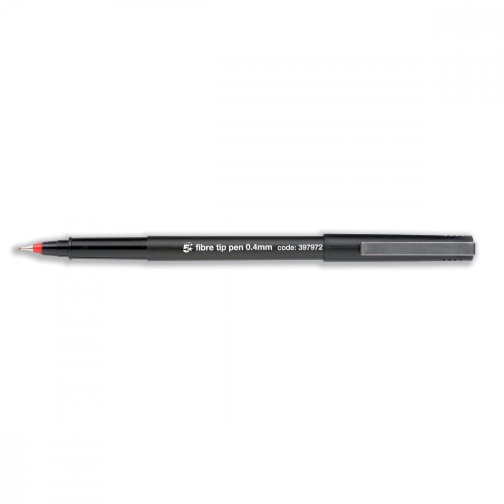 FIBRE TIP PEN MEDIUM RED PK12
