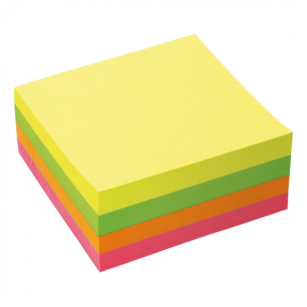 RE-MOVE NT CUBE 76X76MM NEON RAINBOW