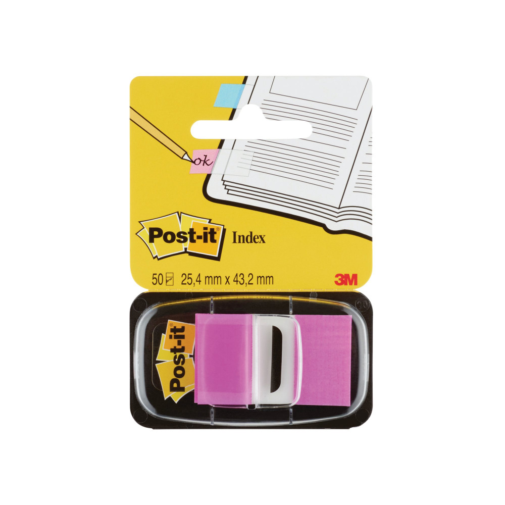 3M POST-IT INDEX TAB 25MM PPLE PK600