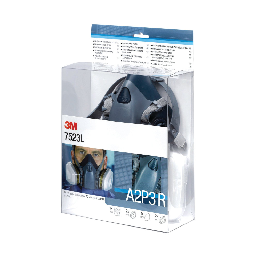 3M HALF MASK/FILTER KIT LOW PROFILE
