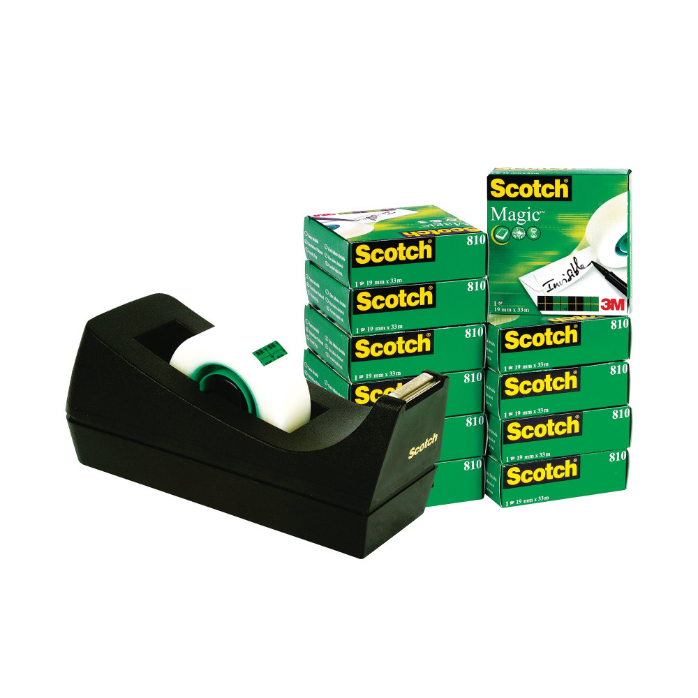 SCOTCH INVISIBLE TAPE 19MMX33M PK12
