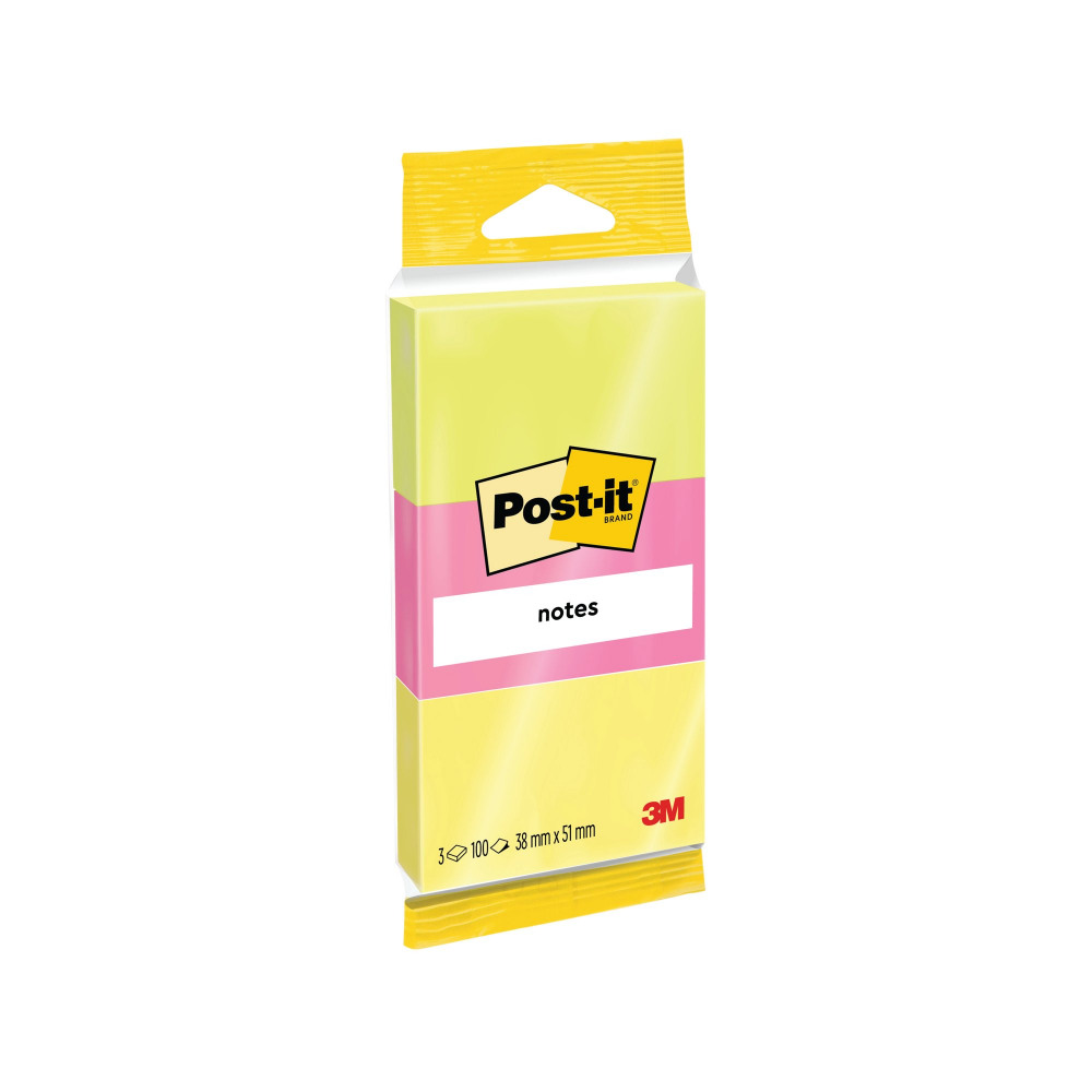 POST-IT NEON 100 SHEET NOTES PK36