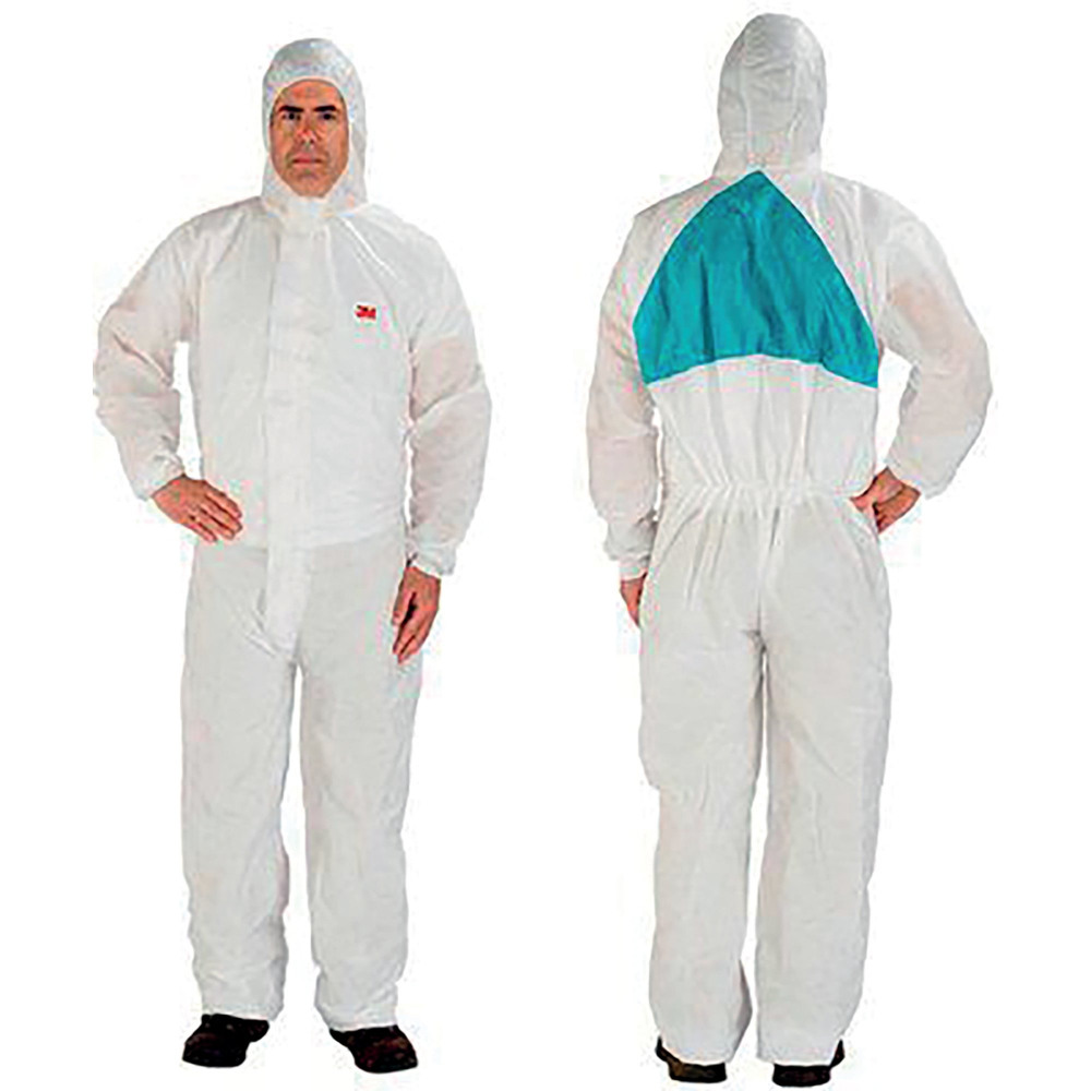 3M 4520 PRTV COVERALL WHT/GRN M