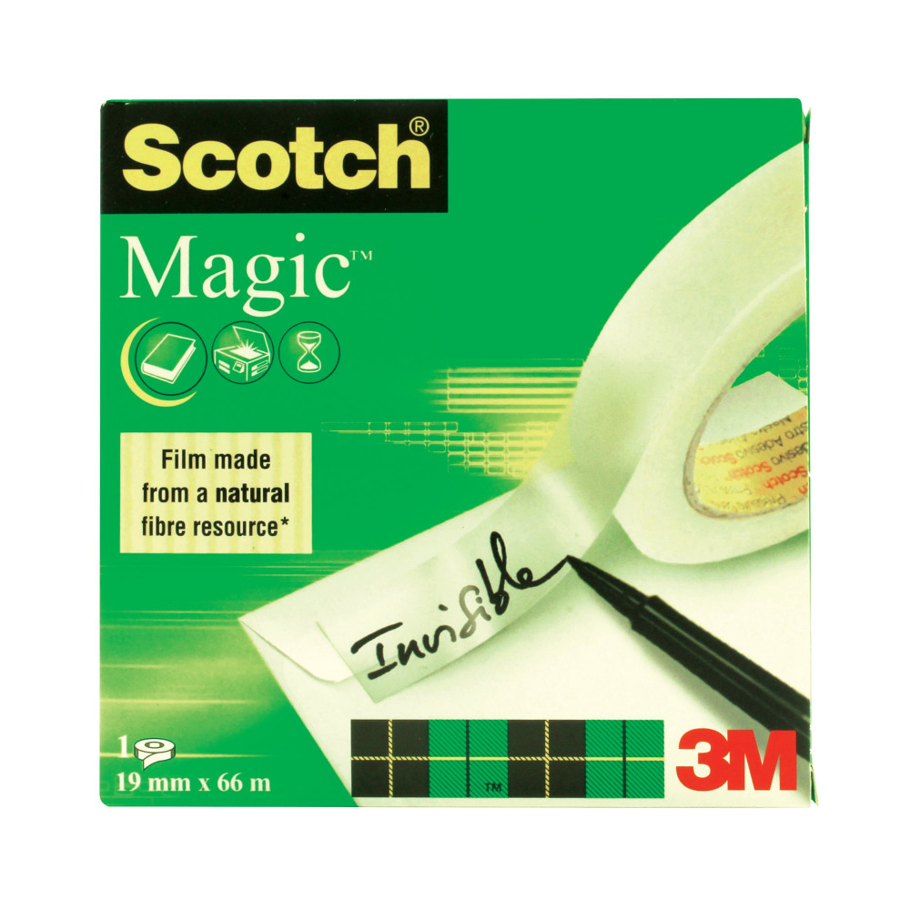 SCOTCH INVISIBLE TAPE 19MMX66M