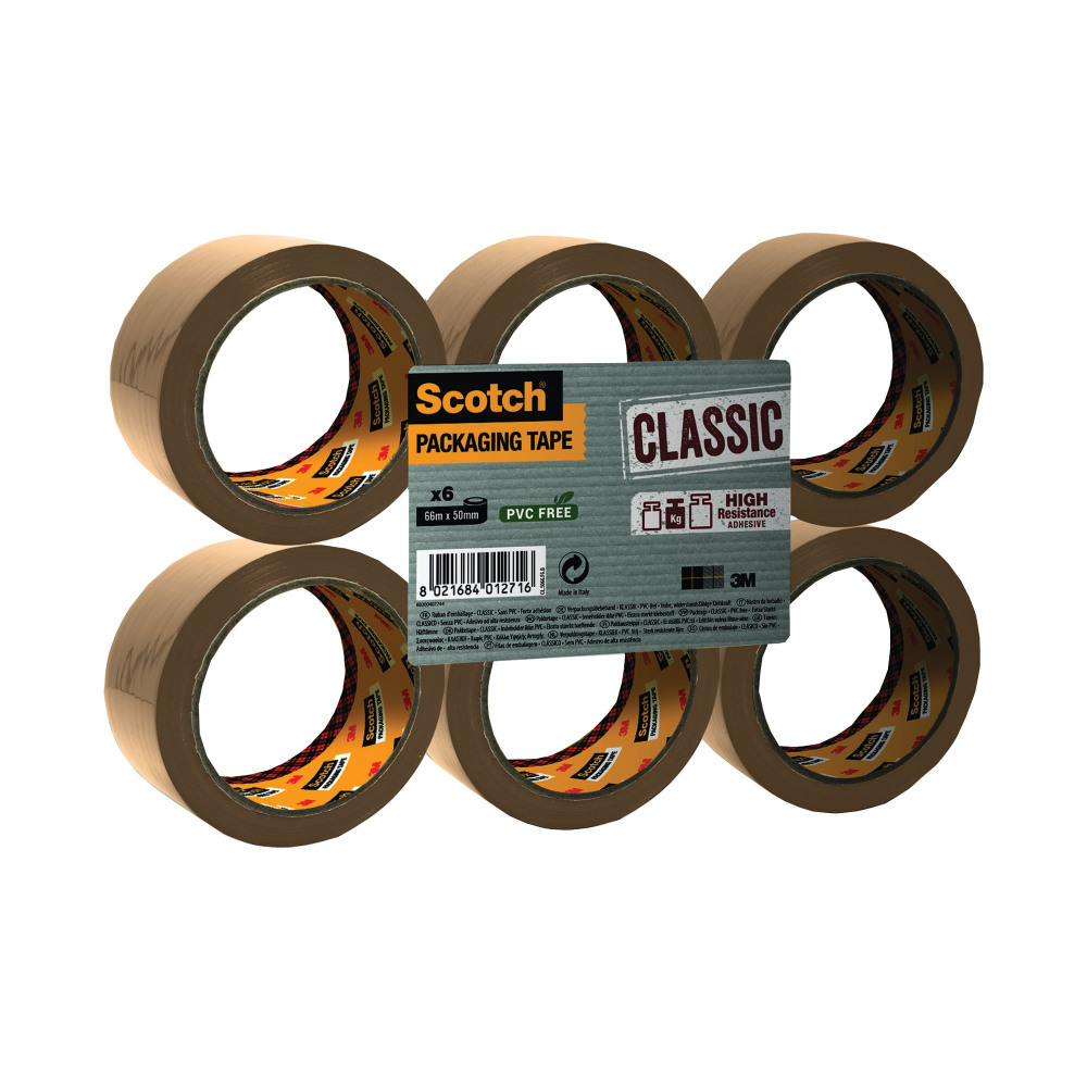 SCOTCH PACKTAPE POLYPROP 50MMX66M