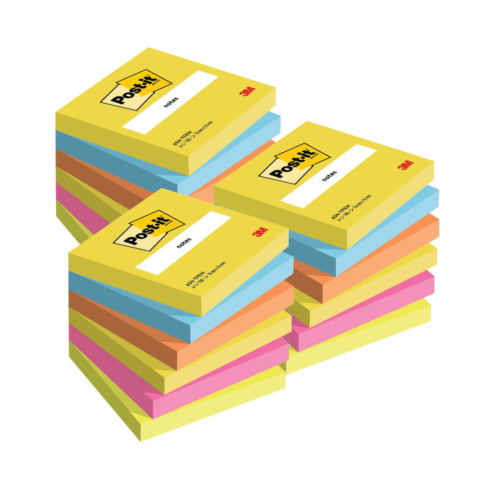 POST-IT NOTES ENERGETIC 3 FOR 2