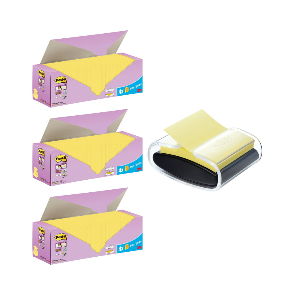 POST-IT SS Z YLW P24 BUY3 +FOC DISP