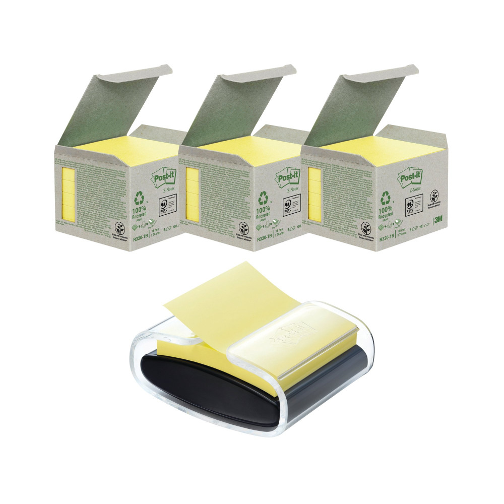 POST-IT RCYC Z YLW PK6 BUY3+FOC DISP
