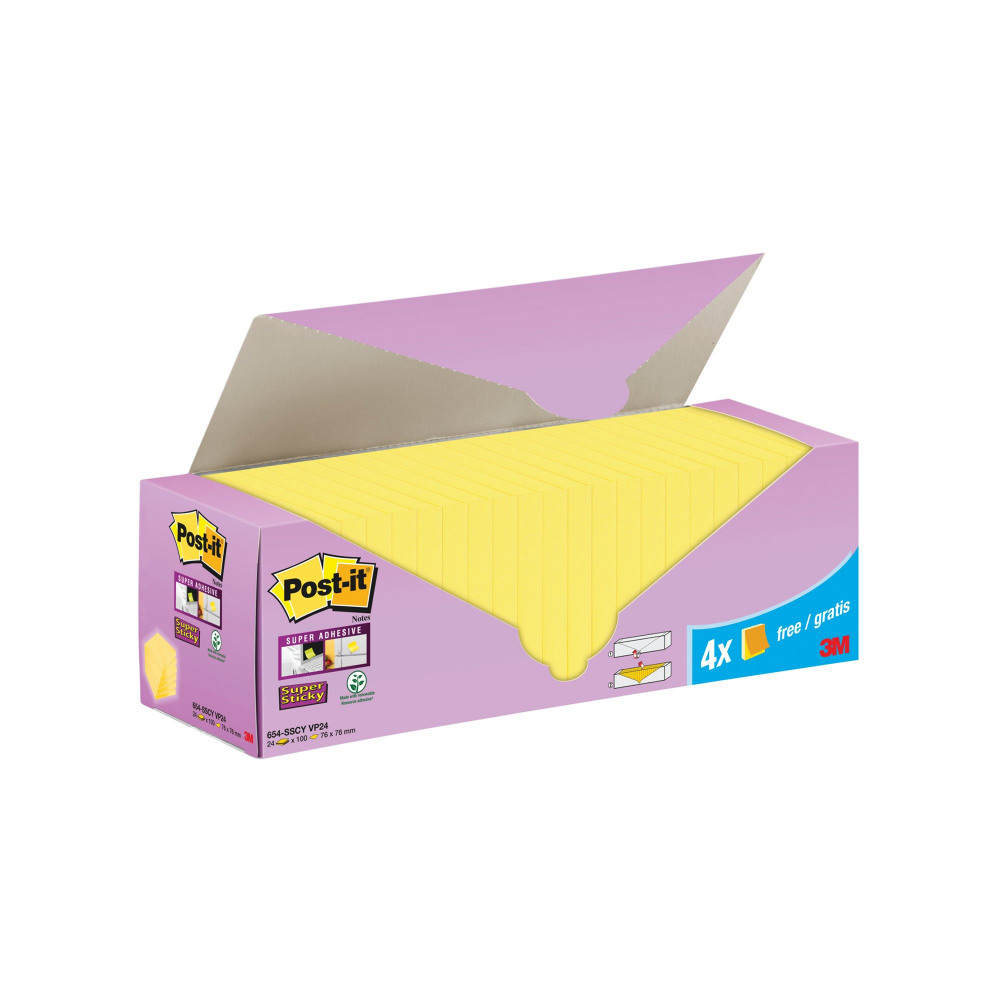 POST IT STKY NOTE CABINET 76X76 YLW