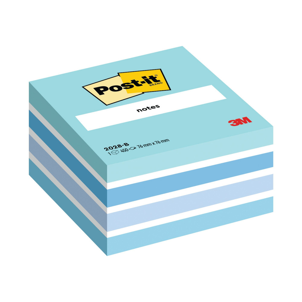 POST-IT CUBE 76X76MM BLUE 2028B