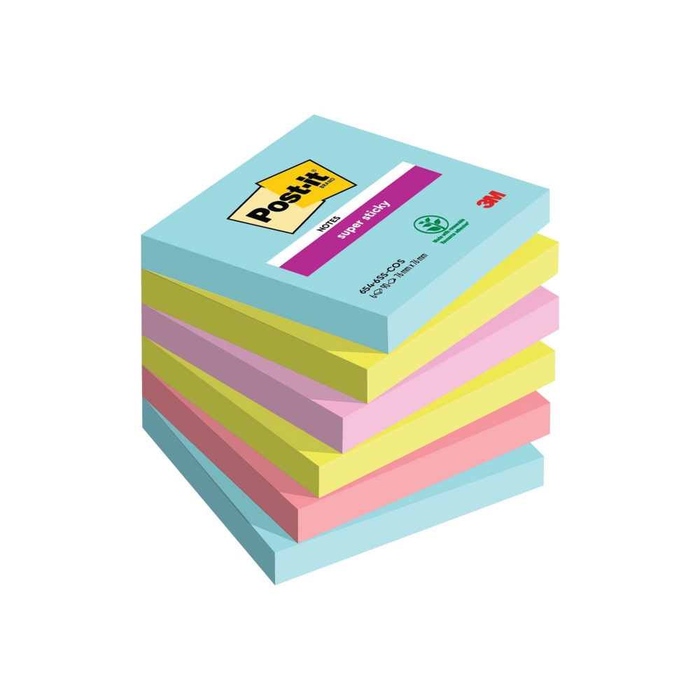 POST-IT S/STK 76X76 90S COSMC PK6