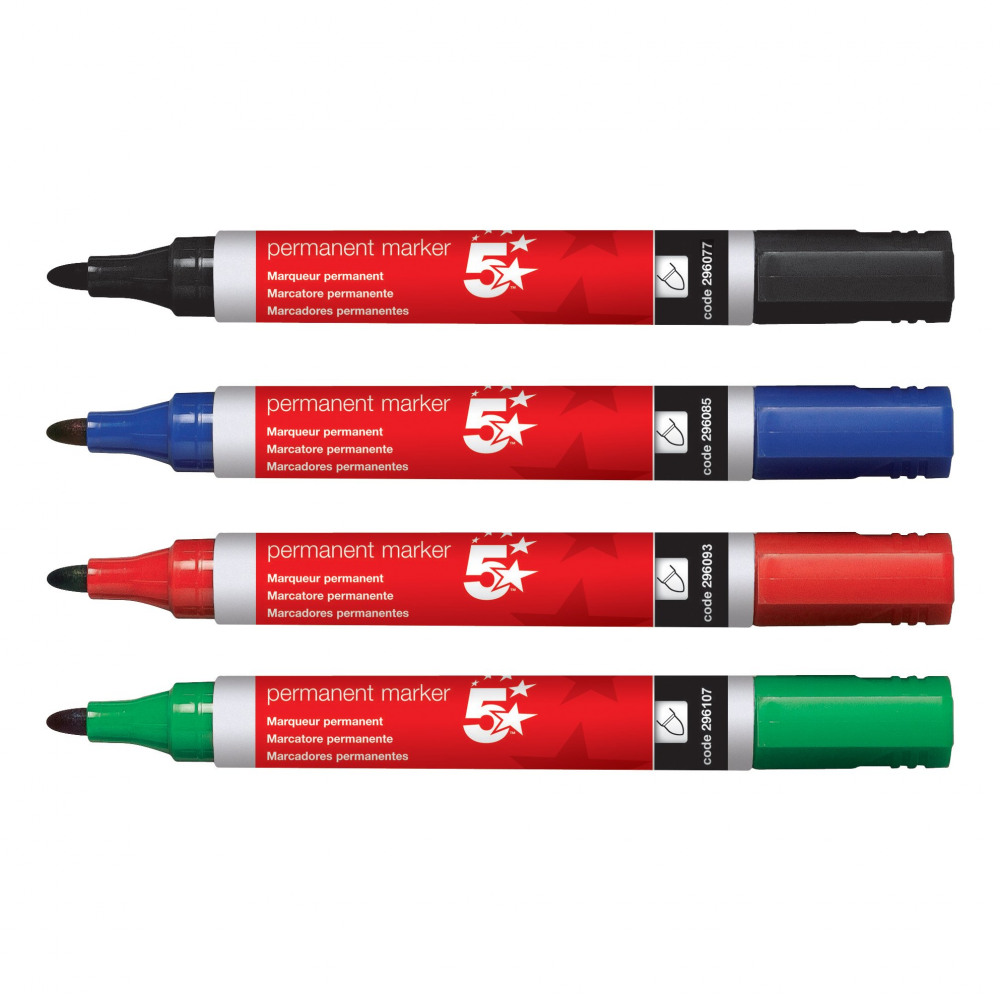 PERMANENT MARKER SMEAR PROOF AST PK4
