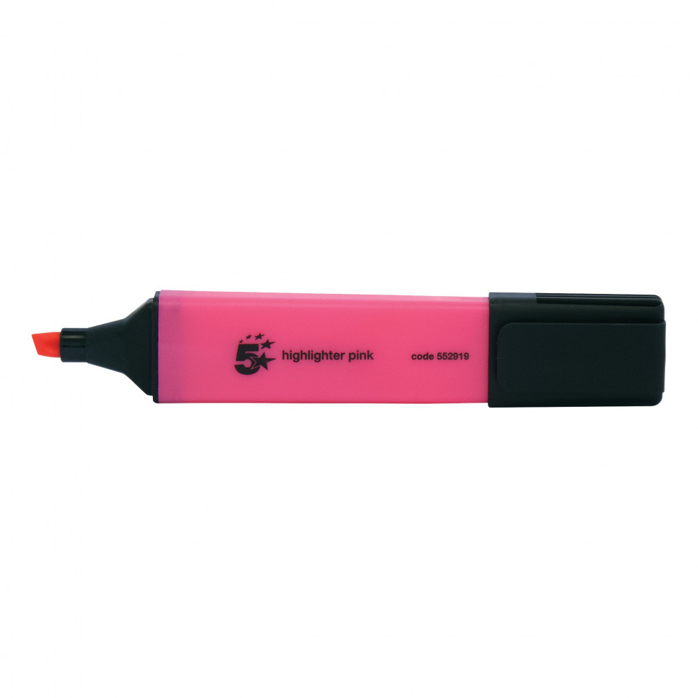 HIGHLIGHTER CHISEL TIP PINK PK12