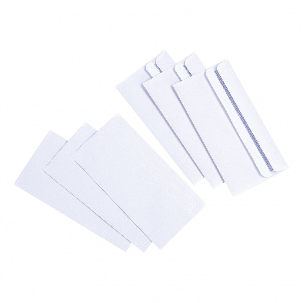 ENV DL WALLET SS WHT PK1000